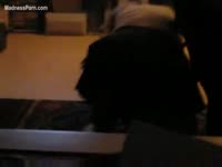 Drunk sportsGirl is having intercourse with her dog